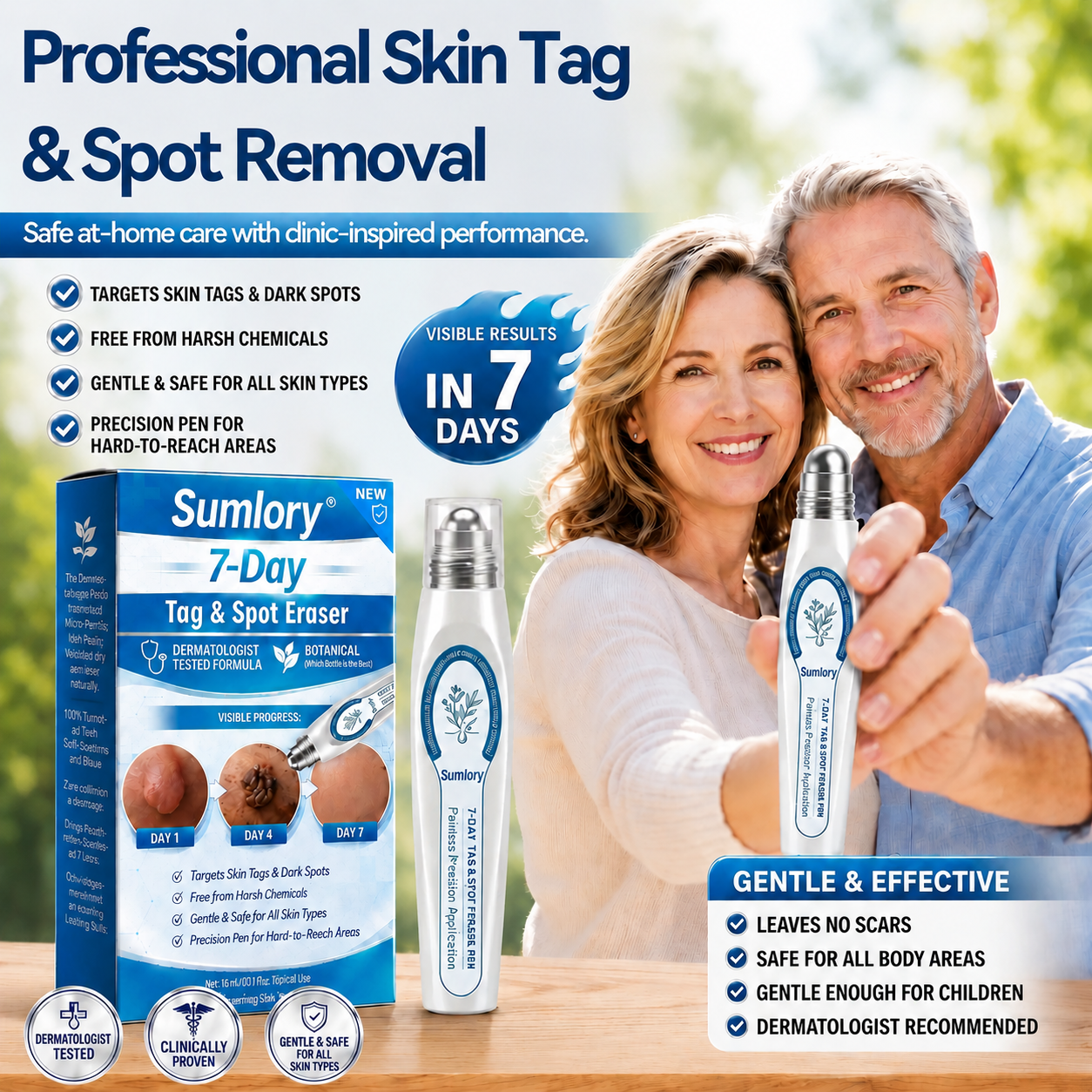 Sumlory® | 7-𝐷𝑎𝑦 𝗧𝐚𝐠 & 𝗦𝗽𝐨𝐭 𝐄𝐫𝒂𝒔𝒆𝒓 - Zero Pain, Zero 𝐒𝐜𝐚𝒓𝒔 Rollerball🐬