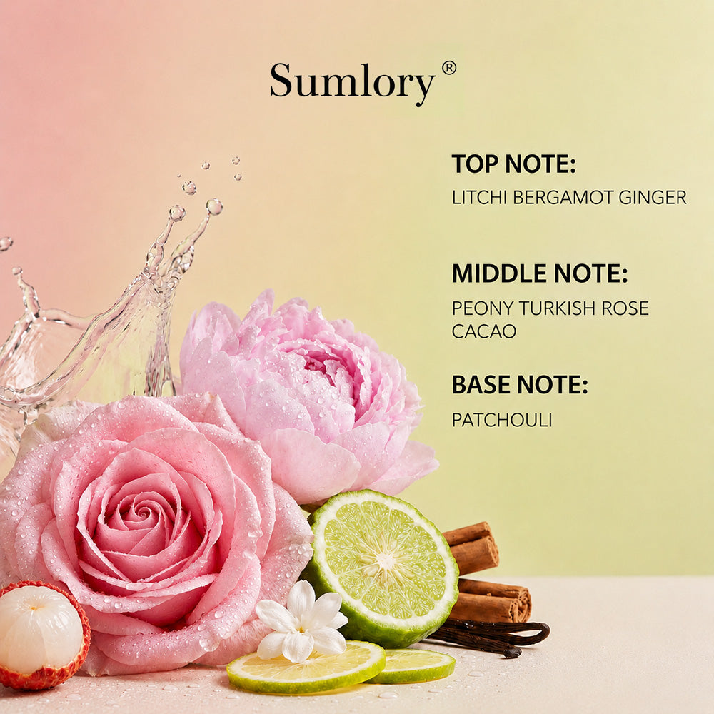 Sumlory™ Lychee Rose & Peony Extrait de Parfum