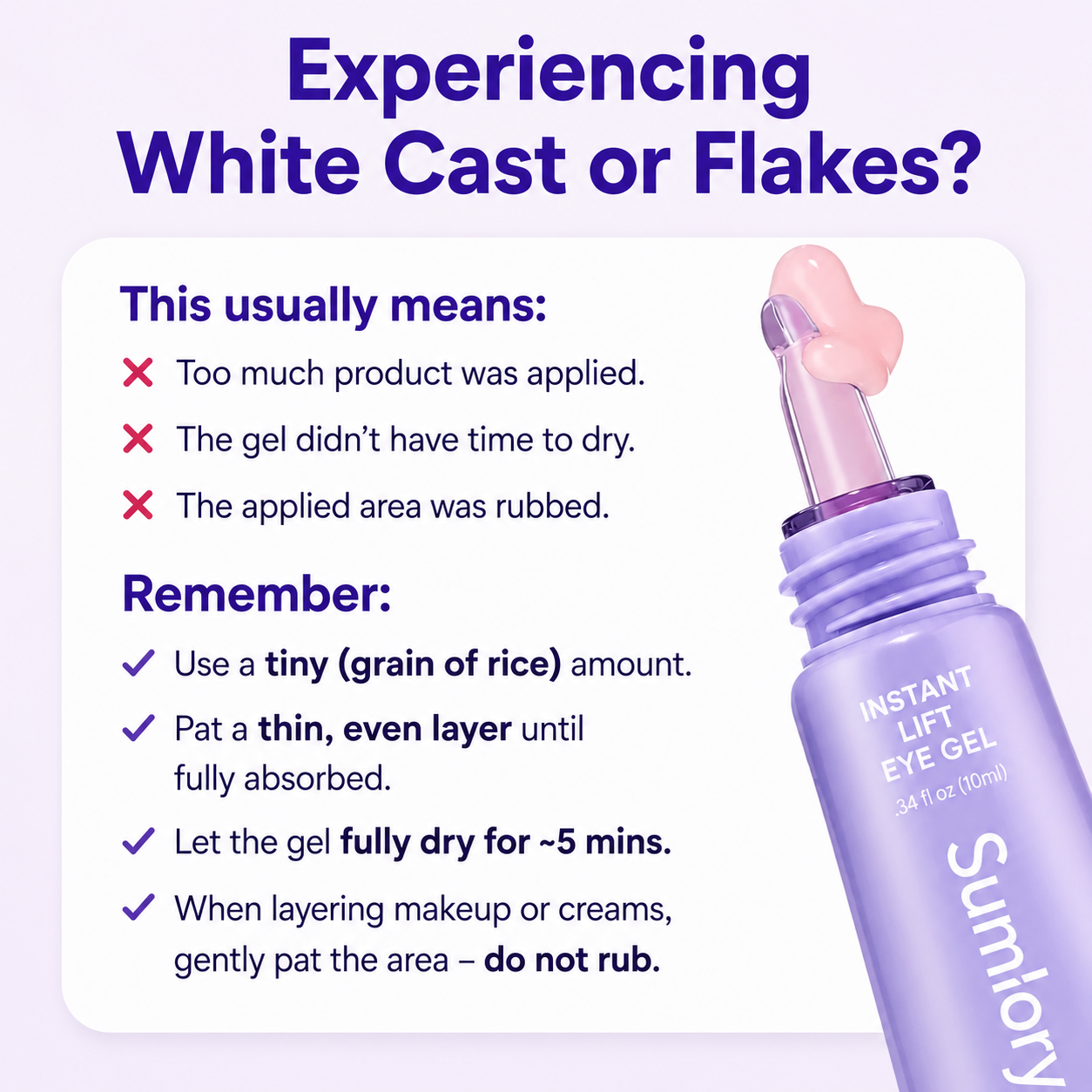 ✨ Sumlory Instant Lift Eye Gel – Smooth Wrinkles & Reduce the Look of Under-Eye Bags 👁️💜