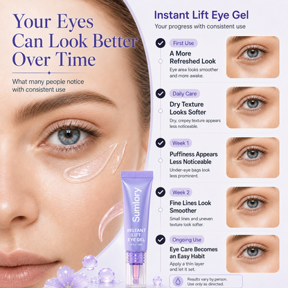 ✨ Sumlory Instant Lift Eye Gel – Smooth Wrinkles & Reduce the Look of Under-Eye Bags 👁️💜