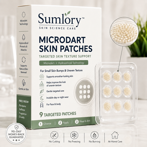 Sumlory®2-in-1 Microneedle & Hydrocolloid Patch🍀 | Invisible Patches for Face & Body